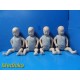 Laerdal Little Baby QCPR (Pack of 4) Light Skin Tone W/ Carrying Bag ~ 35474