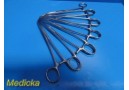 6X V. Mueller SU-2777 & Pilling 18-2585 Artery Forceps Carmalt CVD 8" ~ 35576