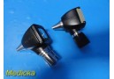 2X Welch Allyn 25020A & 25020 Otoscope Heads | 3.5V | NO LAMP ~ 35666