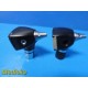 2X Welch Allyn 25020A & 25020 Otoscope Heads | 3.5V | NO LAMP ~ 35666