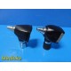 2X Welch Allyn 25020A & 25020 Otoscope Heads | 3.5V | NO LAMP ~ 35666