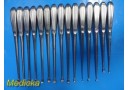 15X Codman Zimmer Orthopedic Assorted Bone Curette (Spinal Fusion/Bruns) ~35753