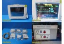 Philips Intellivue MP30 Patient Monitor W/ M3001A, M3012A Modules & Leads ~35932