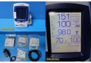 Welch Allyn 45NTO Spot Vital Signs LXI Monitor W/ PSU & NEW Patient Leads ~36589