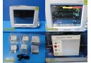 Philips Intellivue Cardiac MP30 (M8002A) Monitor W/ M3001A Module &Leads ~ 36847