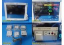 2011 Philips MP70 Patient Monitor W/ MMS+Print Modules & NEW Leads ~ 36877