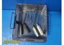 6X Pilling Cooley-Style Mitral Valve Retractors W/ Sterilization Tray ~ 37061