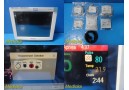 Philips MP70 (M8007A) Neonatal Patient Monitor W/ MMS Module & NEW Leads ~ 37231