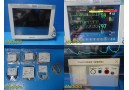 Philips MP70 (M8007A) Critical Care Monitor W/ MMS + Print Modules & Leads~37211