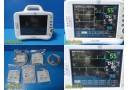 2010 GE Dash 3000 (NBP,Temp,SpO2,ECG,CO2) Patient Monitor W/ NEW Leads ~ 37181