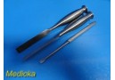 3X Zimmer Orthopedic Instruments Curved/ Straight Osteotomes & Elevator ~ 37578