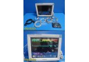 2012 Philips MP70 (M8007A) Patient Monitor W/ MMS Module & Leads ~ 37563