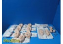 Laerdal Resusci Anne/Baby Accessories Lot &ndash; Faces, Bulb Pumps, Airway Set ~37328