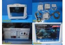 Philips Intellivue MP50 Monitor W/ Temp, Press, Ext. &MMS Modules & Leads~37857