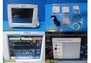 2004 Philips MP30 (M8002A) Patient Monitor W/ MMS Module & NEW Leads ~ 37837