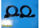Lot of 2 Xomed BioTrend Fiber Optic Sensor Cables P/N 90483 ~ 37428