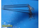 5X JARIT 600-122 Laparoscopic Allis Graspers, 5mm, 36&ndash;39cm, Single Action ~37799