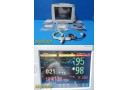 Philips MP50 Intellivue Patient Monitor W/ MMS,Press,Temp Module & Leads ~ 38103