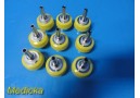 Lot of 9 Yellow Medical Air Quick-Connect Hose Barb Adapters Fitting 38590