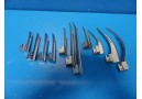 11 x SunMed Assorted Laryngoscope Blades MAC MIL Bizzarri-Giuffrida R-SHAW~13959