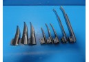 8 x Penlon / MxPro Assorted Laryngoscope Blades (R-SHAW & MILLER) ~13963