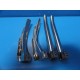 4 x eValueMed MIL 4 & MAC 4 Laryngoscope Blades, Stainless Steel ~13967