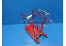 Red Medical Waste Hamper Stand / Cart 10.5 x 22 x 22 Inches ~15072