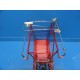 Red Medical Waste Hamper Stand / Cart 10.5 x 22 x 22 Inches ~15072