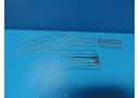 9 x Lawton Assorted Probes, Grooved Directors, stainless steel ~ 14791