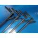 4 x Pilling Weck Rigid Bronchoscopes W/ Light Carriers (8 x40, 7x40, 6x35)~14928