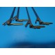 4 x Pilling Weck Rigid Bronchoscopes W/ Light Carriers (8 x40, 7x40, 6x35)~14928