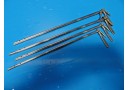 4 x Pilling Weck Rigid Bronchoscopes & Light Carrier 5x30 4x30 4x26 3.5x26~14929