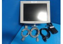 SPACELABS NDS VF-X15-16 LCD MONITOR W/ ADAPTER FOR ANAESTHESIA SYSETMS ~15645