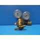 VICTOR COMPRESSED GAS PRESSURE REGULATOR W/ GAUGES ~17139