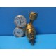 VICTOR COMPRESSED GAS PRESSURE REGULATOR W/ GAUGES ~17139