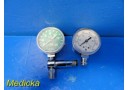 Lot of 2 ~ USG Assorted Oxygen Gauges (units of measure 1 x LPM, 1 x PSI)~17831