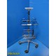 GE Critikon Dinamap Ref 107476 Pro 1000 Series 5 Wheel Stand W/ Basket ~ 18463