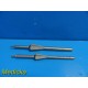 2X Intermedics Orthopedics 9326-10-004 / 9326-10-002 Large & Small Reamers~18785