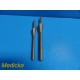 2X Intermedics Orthopedics 9326-10-004 / 9326-10-002 Large & Small Reamers~18785