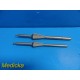 2X Intermedics Orthopedics 9326-10-004 / 9326-10-002 Large & Small Reamers~18785