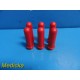 6X Drucker Diagnostics 7713031 100mm Red Tube Holders for Centrifuge ~ 19554