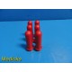 6X Drucker Diagnostics 7713031 100mm Red Tube Holders for Centrifuge ~ 19554