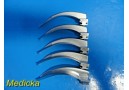 Lot of 5 Propper Fiber Optic MacIntosh MAC 3 Laryngoscope Blades *TESTED*~ 20014