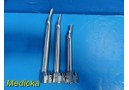 Lot of 3 Propper Miller Fiber Optic Laryngoscope Blades (Size 2-4) ~ 20015