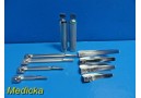 8 X Propper Fiber Optic Miller & MAC 1-4 Laryngoscope Blades W/ 02 Handles~20018