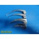 8 X Propper Fiber Optic Miller & MAC 1-4 Laryngoscope Blades W/ 02 Handles~20018