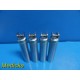 Lot of 4 Heine Laryngoscope Handles *TESTED & WORKING* ~ 20019