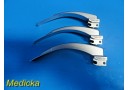 Lot of 3 Propper Fiber Optic MacIntosh MAC 3 Laryngoscope Blades *TESTED*~ 20016