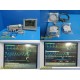 Agilent V24C/M1204A Multiparameter Monitor W/ Modules & Patient Leads ~ 20219