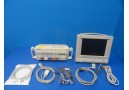 Agilent V24C Critical/Cardiac Care Patient Monitor W/ Rack Modules & Leads~14020